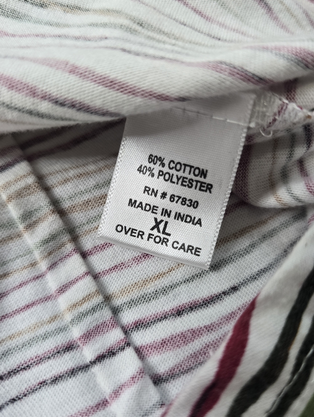 Cathy Daniels striped button-front blouse - Picture 4 of 5